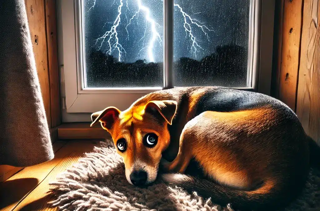 Guide Complet : Mon chien a peur de l’orage